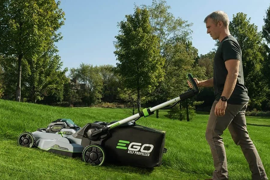 lawn mowing machine