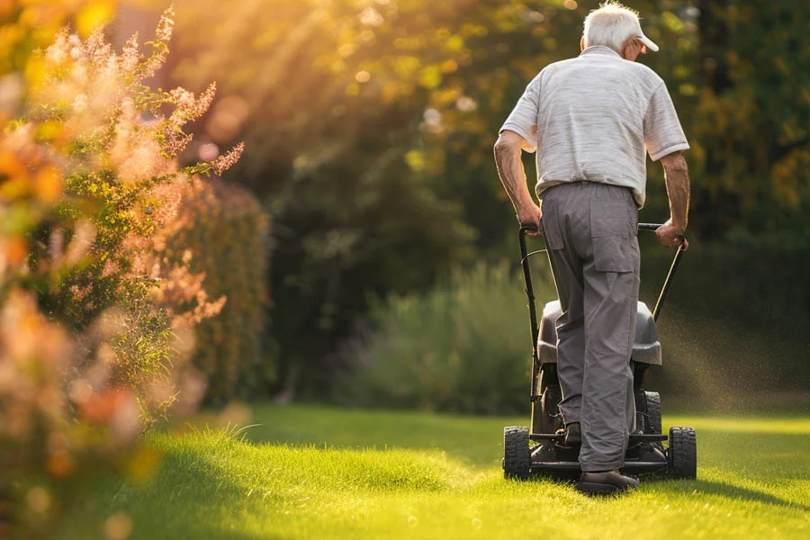 lawn mowing machine
